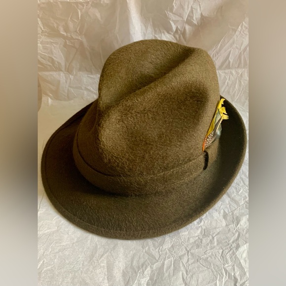 Vintage Vanzina Pavia Fedora( Qualita Extra ) size 6 7/8 - Picture 5 of 15